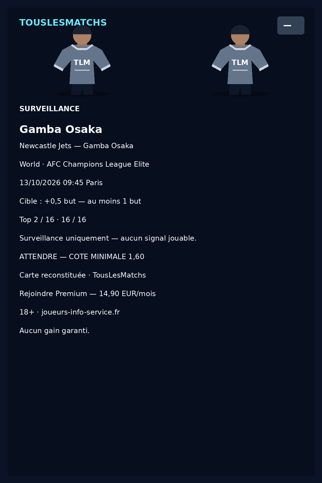 Newcastle Jets — Gamba Osaka
